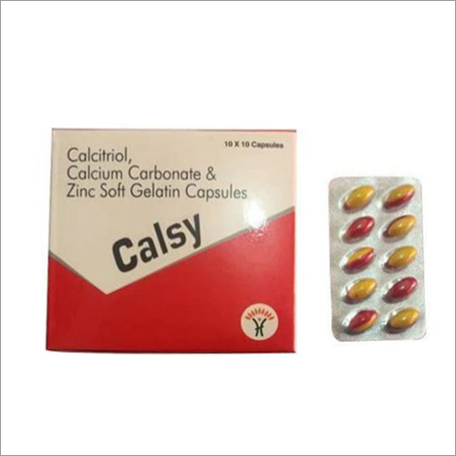 Calcitriol, Calcium Carbonate And Zinc Soft Gelatin Capsules