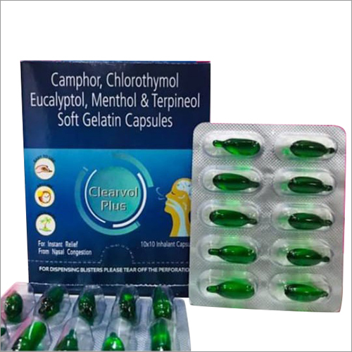 Camphor, Chlorothymol Eucalyptol, Menthol And Terpineol Soft Gelatin Capsules Generic Drugs