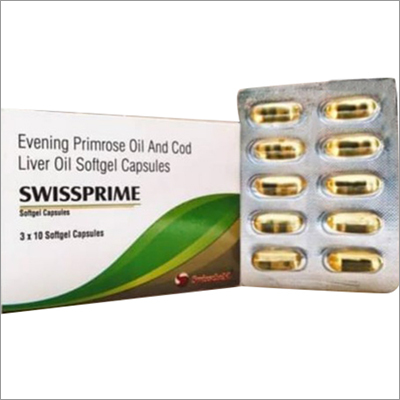 Evening Primrose Oil And Cod Liver Oil Softgel Capsules Health Supplements