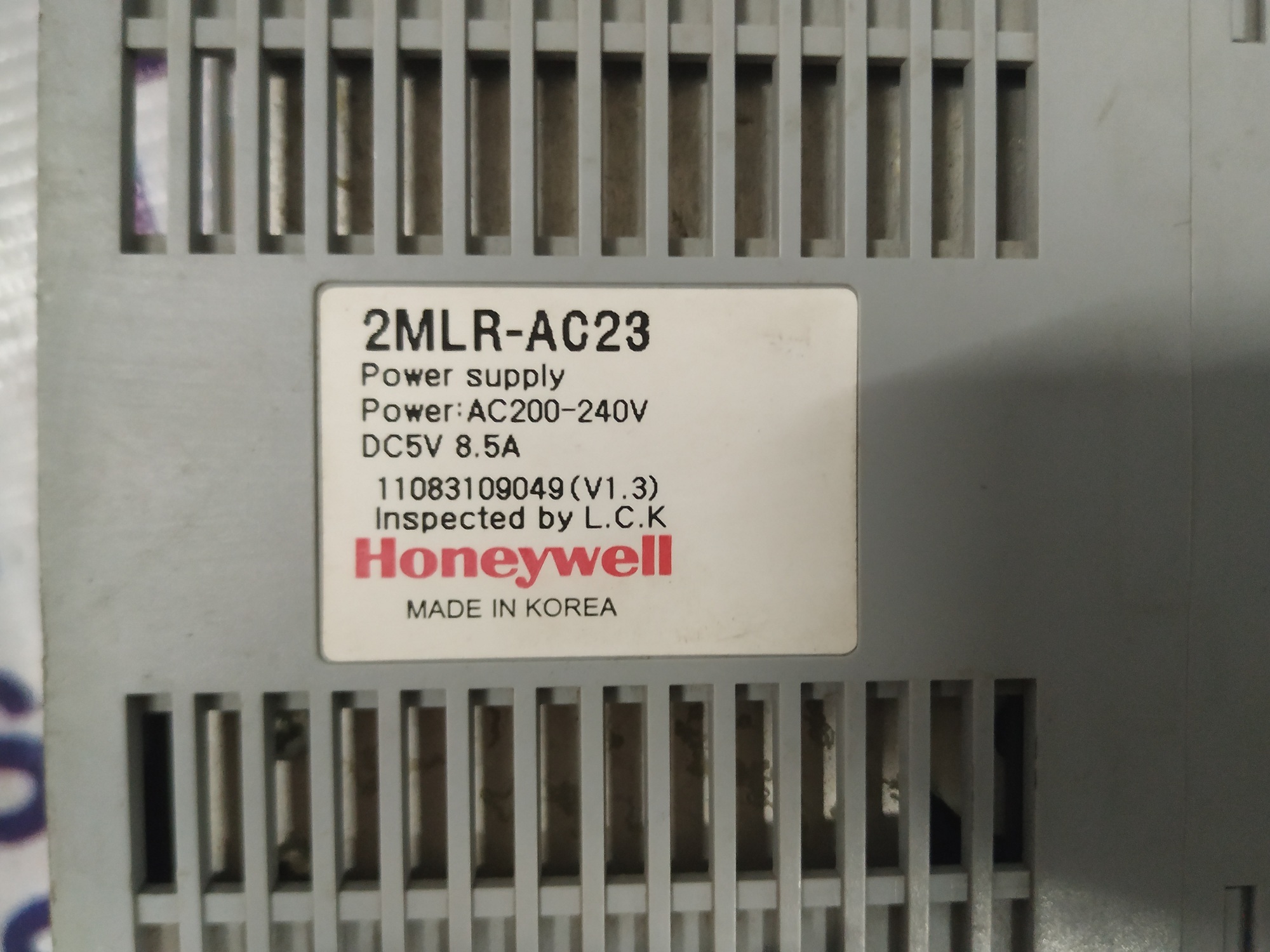 HONEYWELL POWER SUPPLY 2MLR-AC23