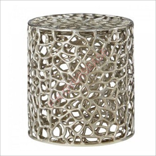 Silver Lattice Side Nesting Tables