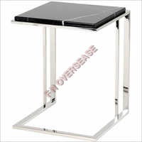 SS End Side Table With Polished Finish