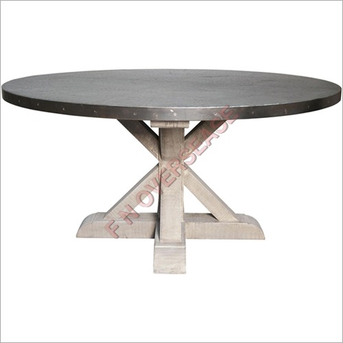Wood And MDF Table With Antique Finish Table