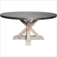 Wood And MDF Table With Antique Finish Table