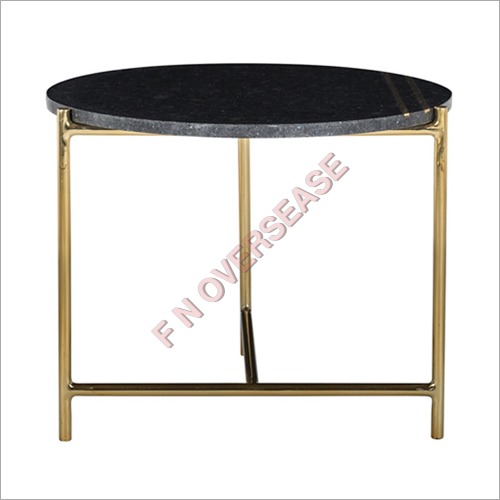 Iron Table With Gold Finish