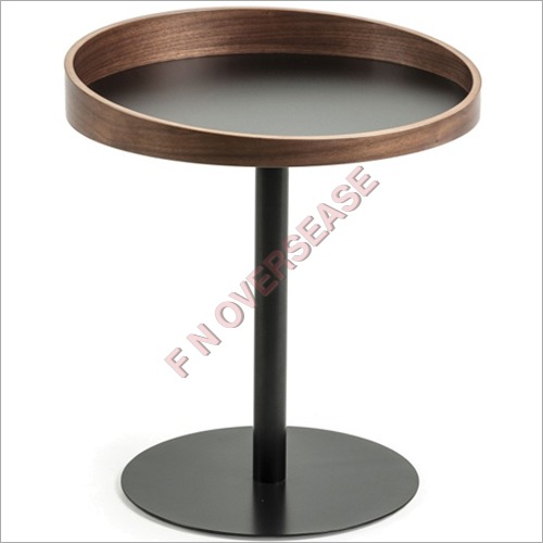 Small Coffee Table With Matt Black Finish