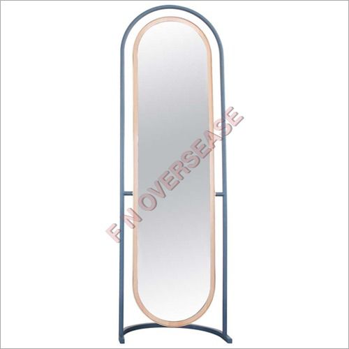 Iron Frame With Matt Brass Finish Mirror