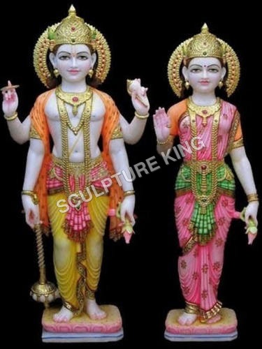 Marble Laxmi Narayan Statue