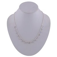 GARNET NATURAL GEMSTONE 925 STERLING SOLID SILVER ROUND CABOCHON STONE HANDMADE NECKLACE