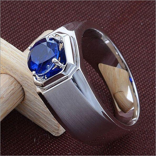 Blue Sapphire Ring In Silver