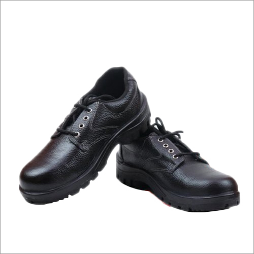 Leather Industrial Black Safety Shoes