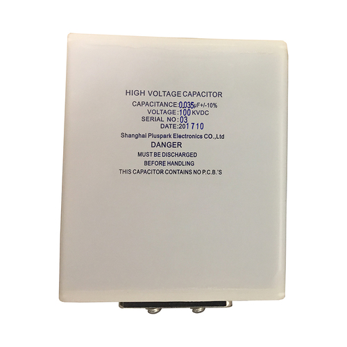 Hv Fast Pulse Capacitor 100Kv 0.035Uf(35Nf) Plastic Case Capacitor Application: High Voltage