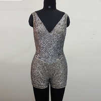 Beaded Silver Jumpsuit
