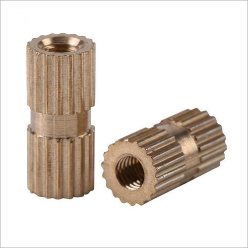 Straight Knurling Brass Insert