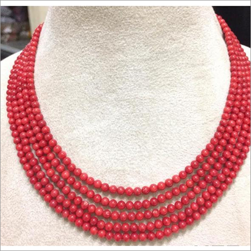 Red Coral Beads By PEGASI GEMS & JEWELLERS