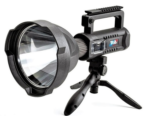 RealBuy LED Search Light 15W (Range 1 Km.) with 8,000 mAh Lithium-ion Battery (IP65 Water-Proof)