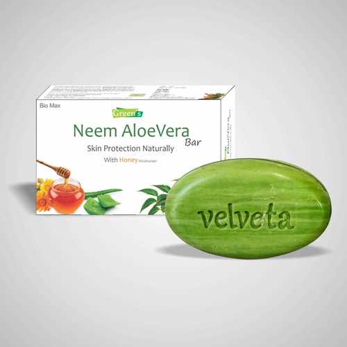 Green Herbal Neem Aloe Vera Soap