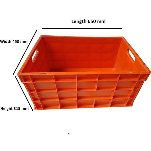 Crate Orange Sch 650X450X315 Deck Type: Dynamic Load