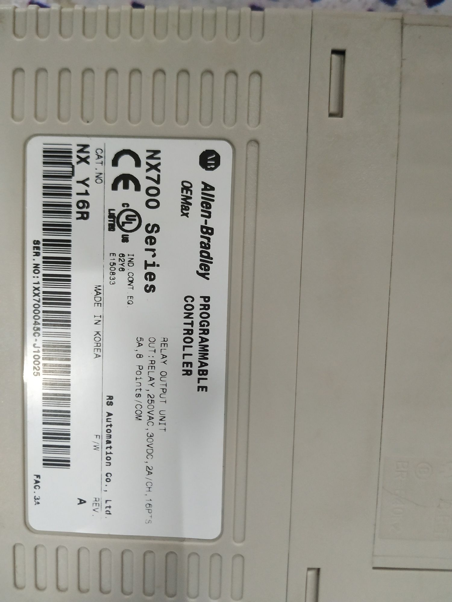 ALLEN BRADLEY INVERTER CARD NX Y16R