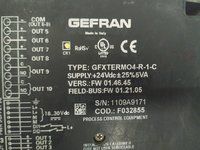 GEFRAN PROCESS CONTROLLER MODULE GFXTERMO4-R-1-C