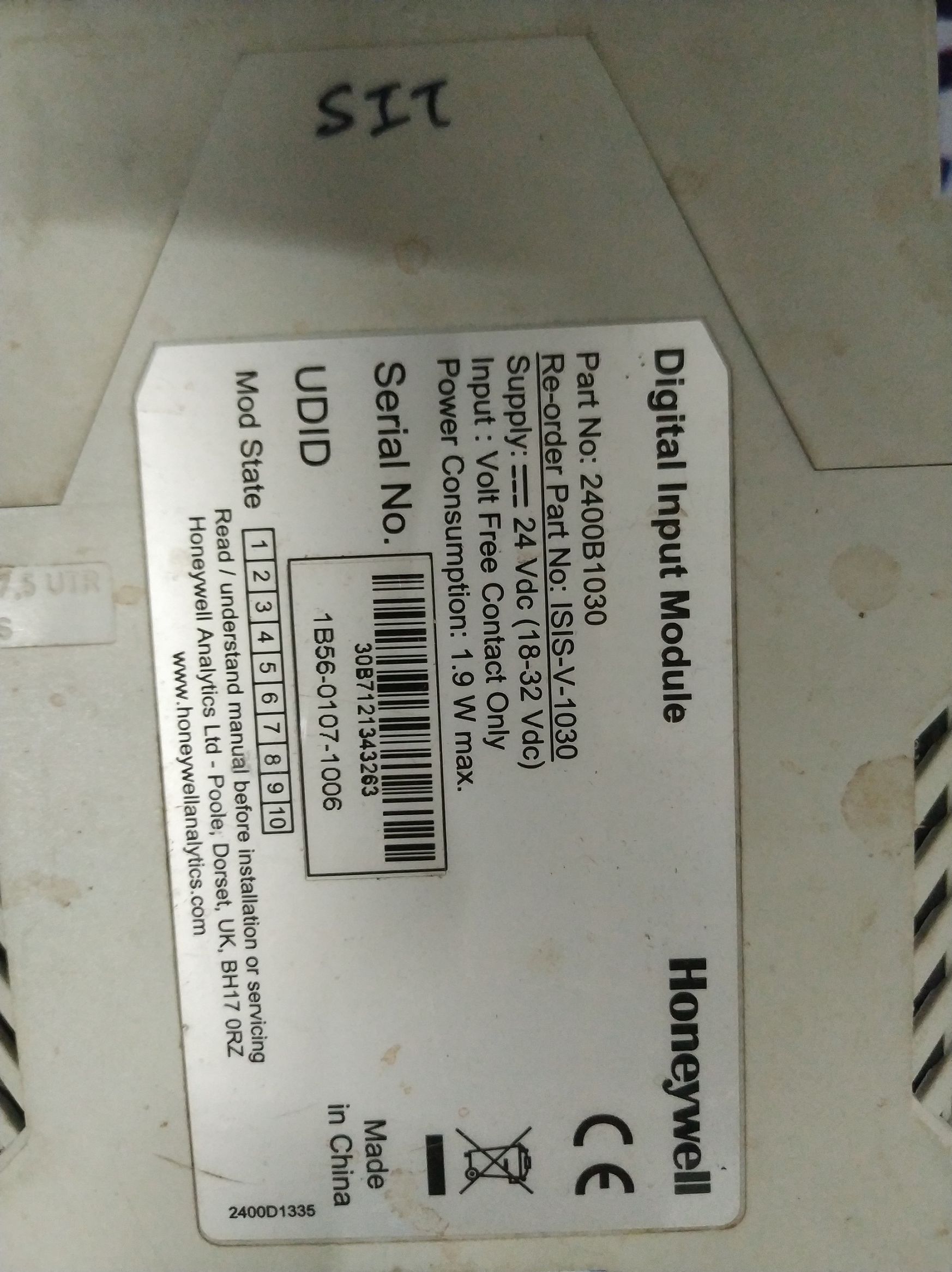 HONEYWELL DIGITAL INPUT MODULE 2400B1030