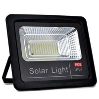 FOS Solar LED Flood Light 100W with Remote Control - Cool White 6500k (IP 65 Water-Proof)