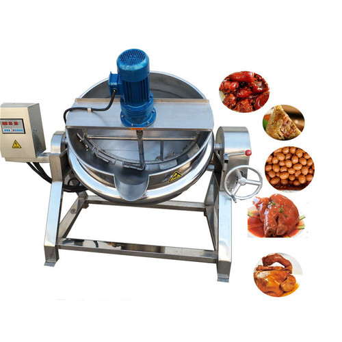 KCK-300L Stainless Steel Food Grade Industrial Jacket Kettle Cooker Jams Cooking Kettle Machine