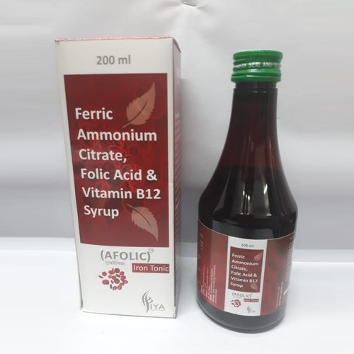 Liquid Ferric Ammonium Citrate + Folic Acid + Vitamin B12 Syrup