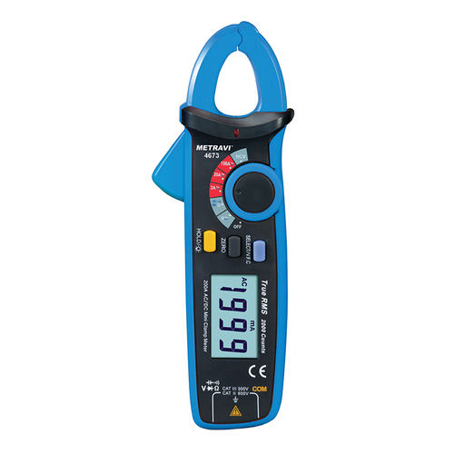 Metravi 4673 TRMS AC/DC Leakage Current Clamp Meter