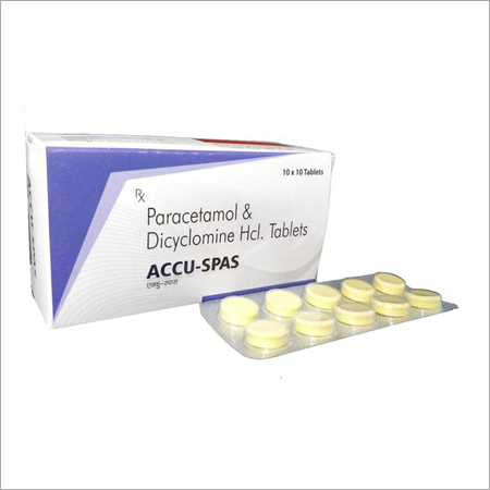 Paracetamol & Dicyclomine Hcl Tablets