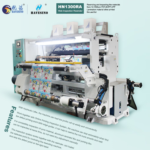 Inspection Rewinder Machine Hn1300R Capacity: 7 Ton/Day