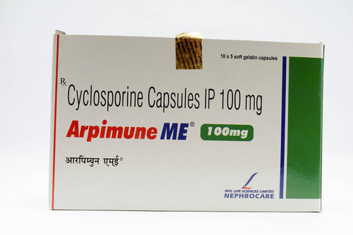 Arpimune ME 100 mg Cyclosporine Capsules IP