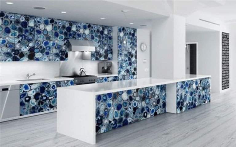 Blue Agate Bar Counter