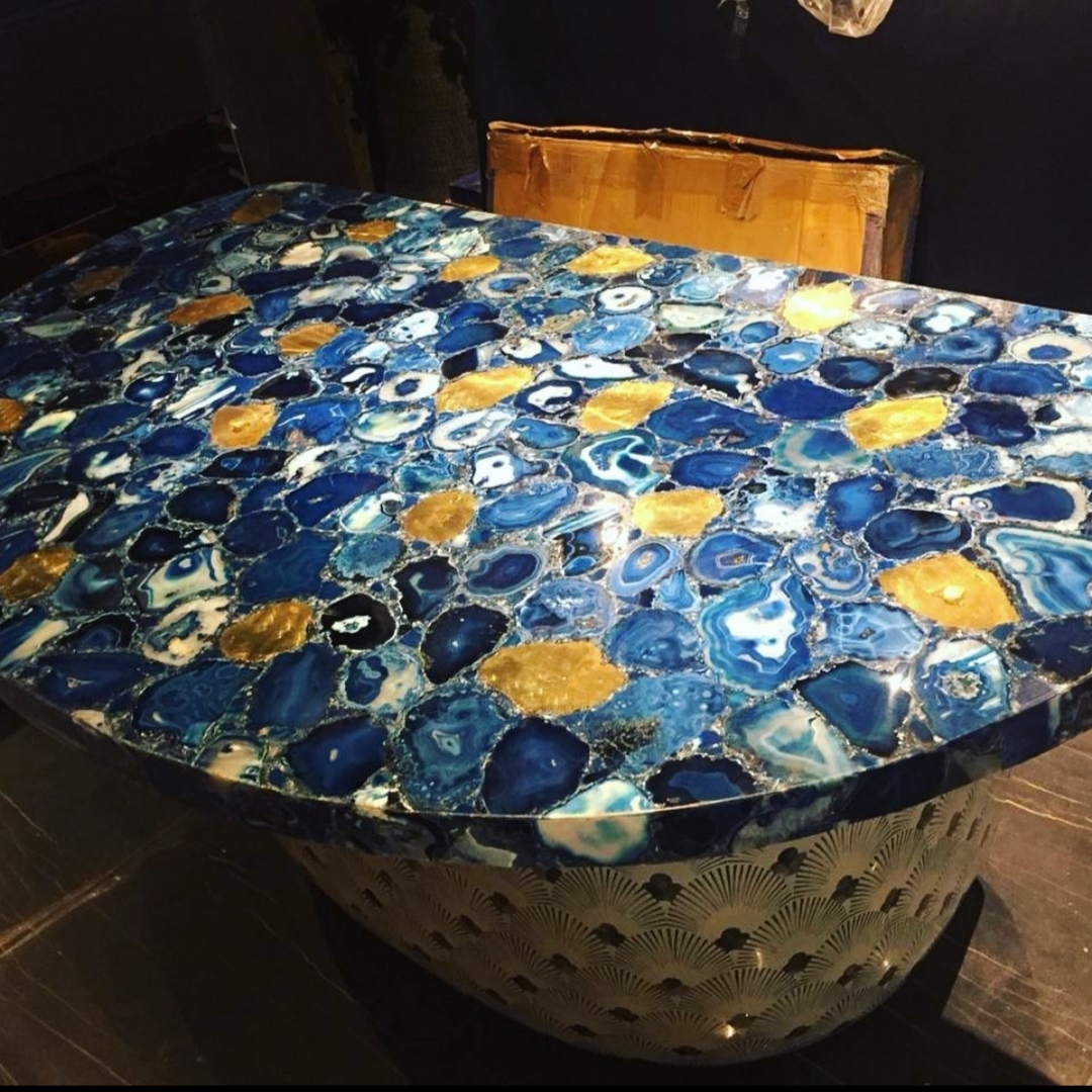 Blue Agate Bar Counter