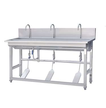 Stainless Steel Kitchen Hand Free Foot Operated Hand Wash Sink Use: Hotel