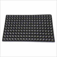 Black Rubber Hollow Mat
