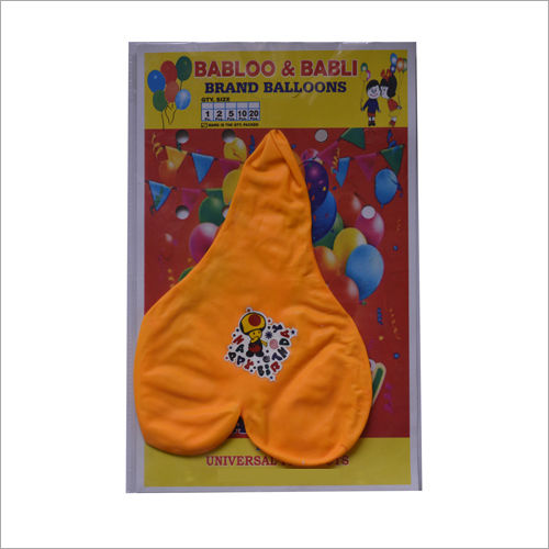 Orange Heart Shape Balloon