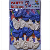 Blue and White Party Rubber Balloon