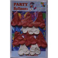 Red and White Heart Shape Balloon