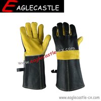 HOT SALE grain cowhide leather work gloves