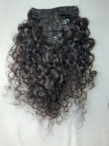 Raw Unprocessed Super Curly Clip In Hair Extensions