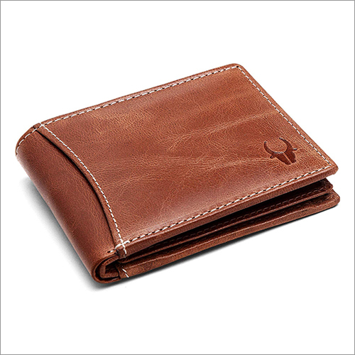 Mens Tan Crunch Leather Wallet