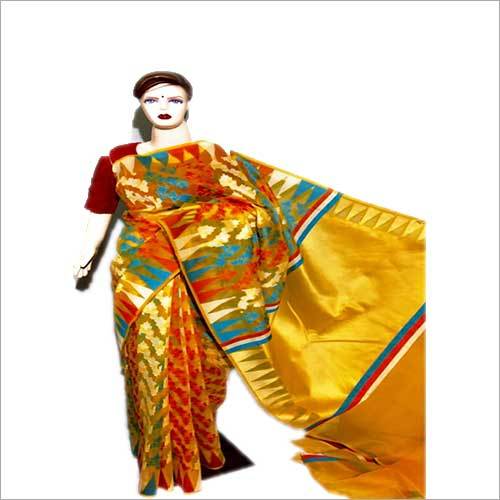 Ladies Casual Sarees - Cotton Silk, Multi Color | Printed Design for Casual Occasions