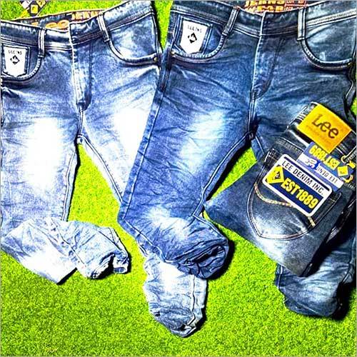 Blue Mens Regular Fit Jeans