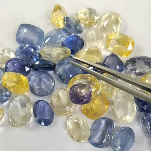 Ceylon Blue Sapphire & Yellow Sapphires
