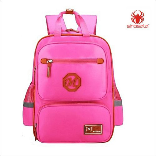Girls Pink School Bag By SIRASALA