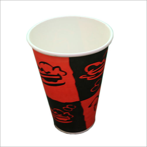 250 ML Red and Black Customized Disposable Paper Glass