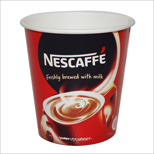 130 ML Red Black Nescafe Disposable Paper Cup