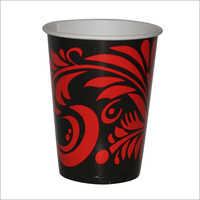 330 ML Red and Black Eco Friendly Paper Glass