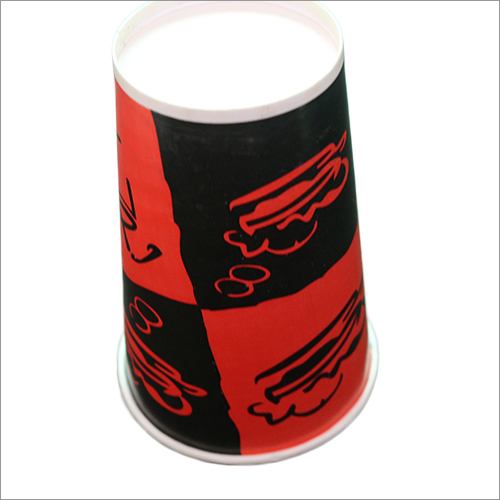 250 ML Red and Black Customized Disposable Paper Glass